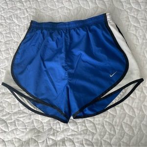 Royal blue Nike tempo shorts